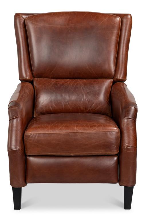 Ashford Brown Leather Recliner