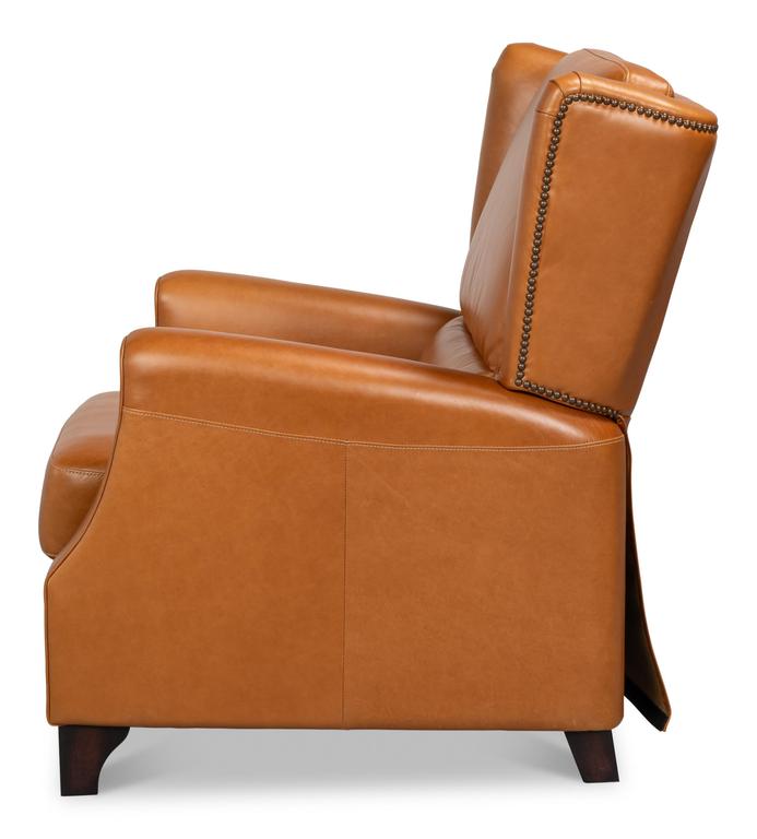Bradford Brown Leather Recliner
