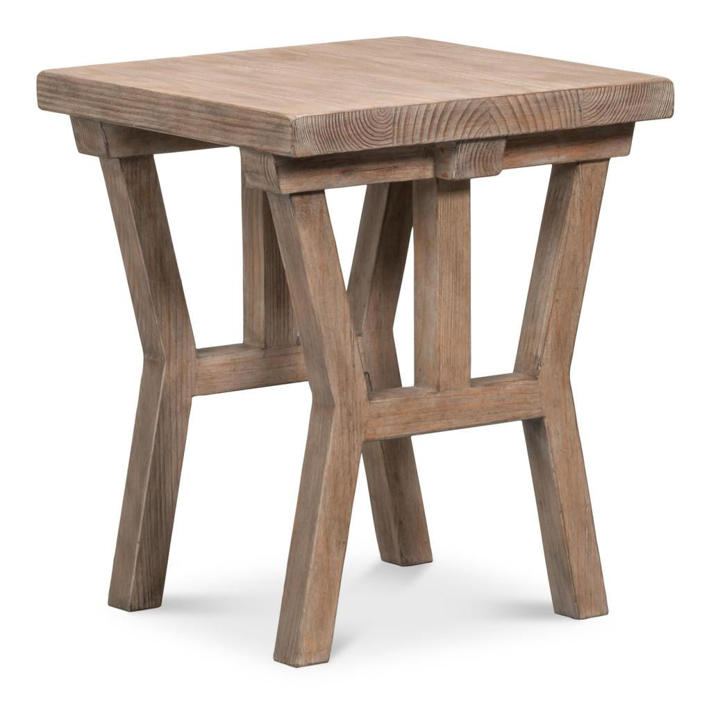Farmhouse Natural Side Table