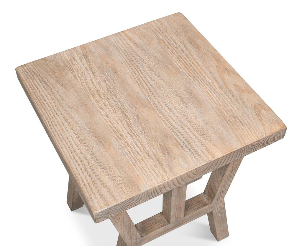 Farmhouse Natural Side Table
