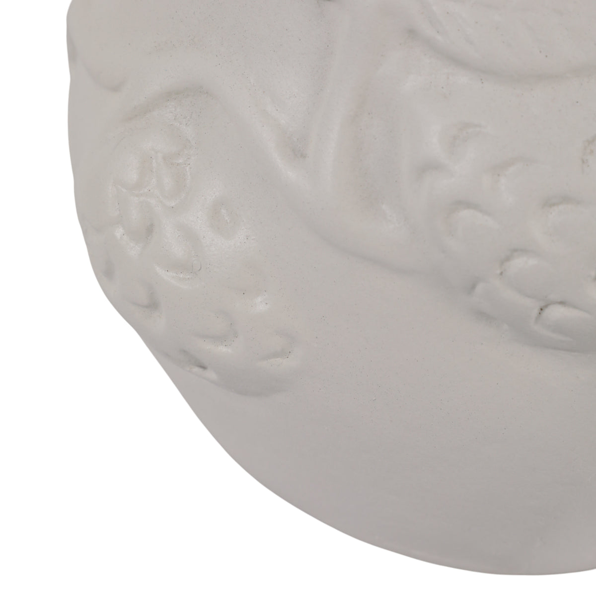 Daulton Ivory Embossed Italia Paper Mache Vase