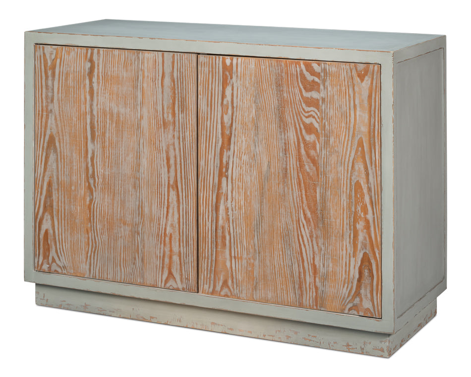 Stefano White/Natural Two Doors Commode