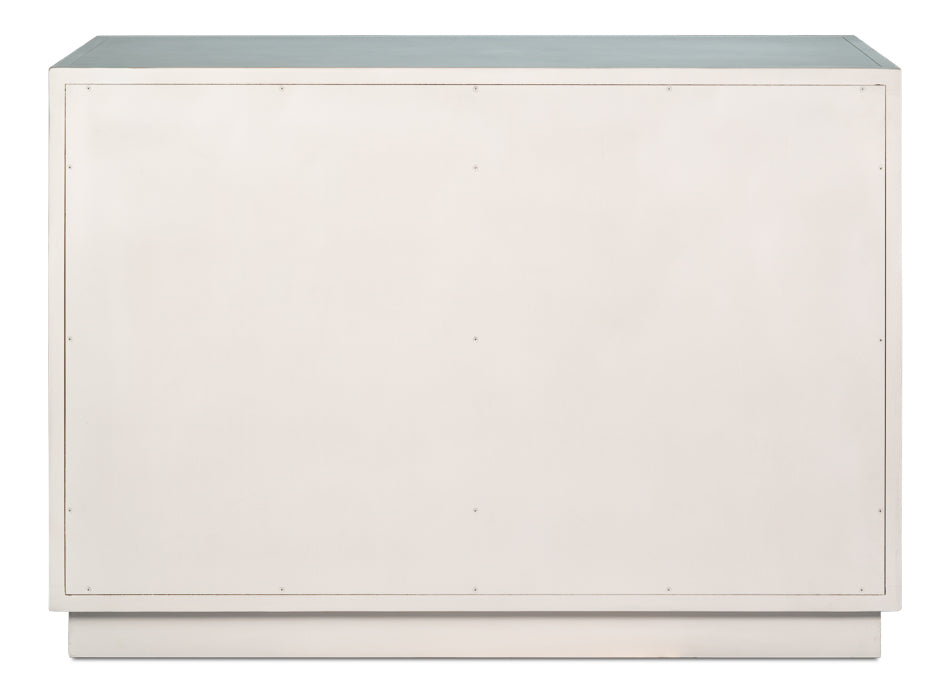 Stefano White/Natural Two Doors Commode