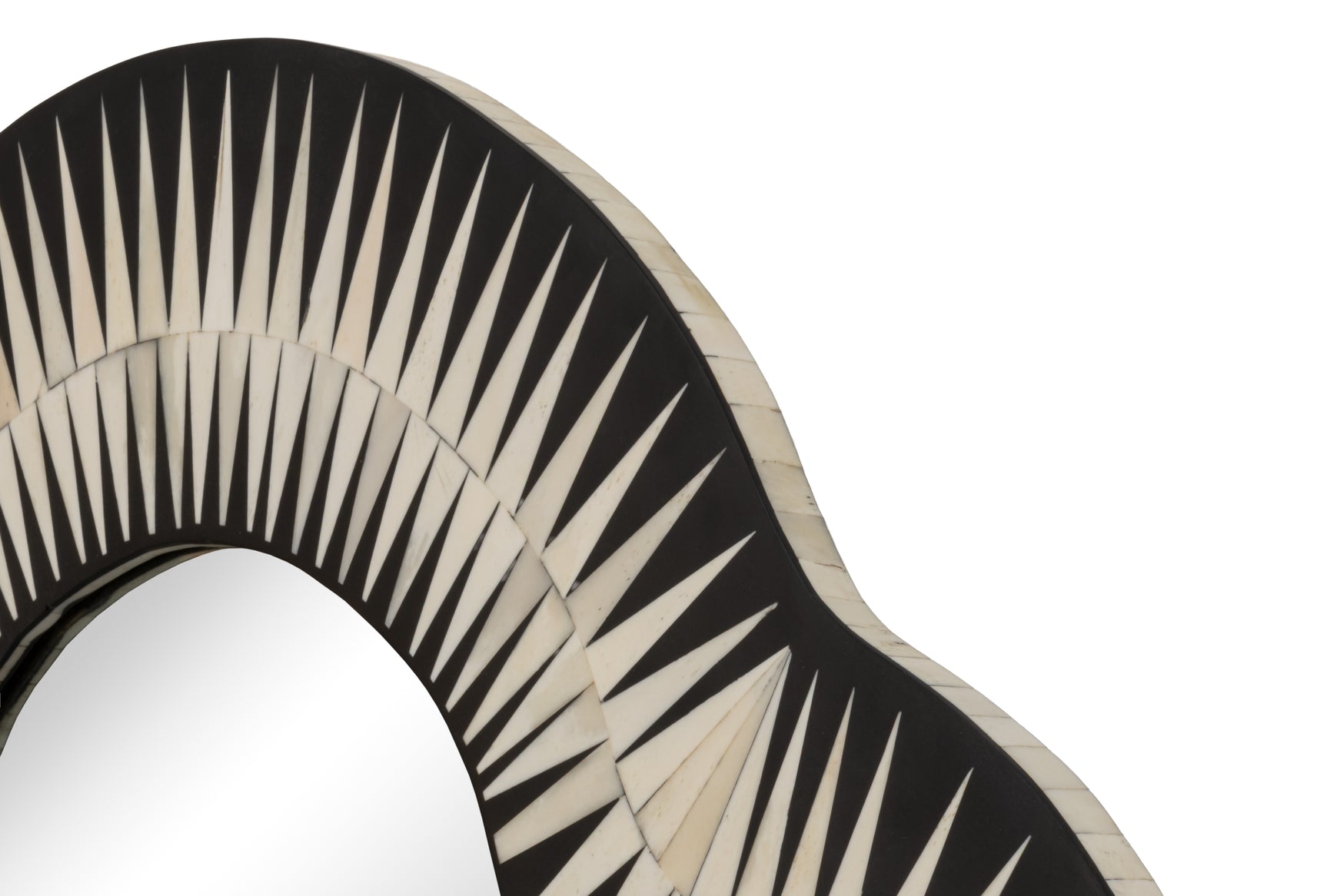 Meridian Brown Bone Inlay Mirror