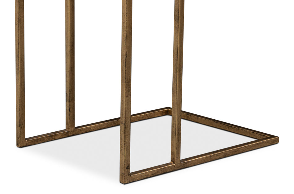 Patsy Gold Marguina Marble Side Table