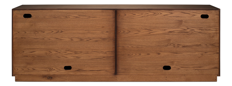 Prism Brown 4 Door Credenza