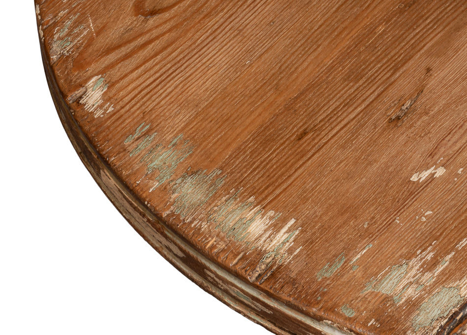 Fleur Brown Round Side Table