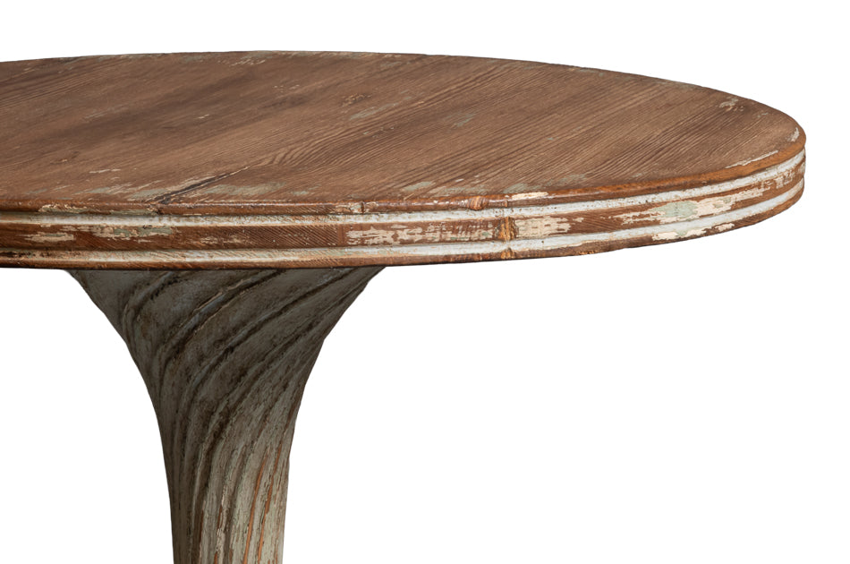 Fleur Brown Round Side Table