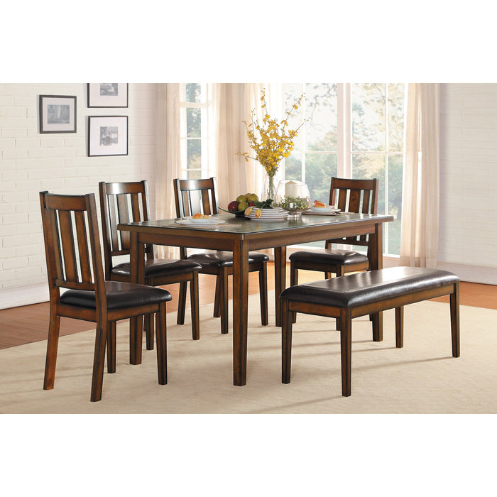 Delmar Brown 6-Piece Pack Dinette Set