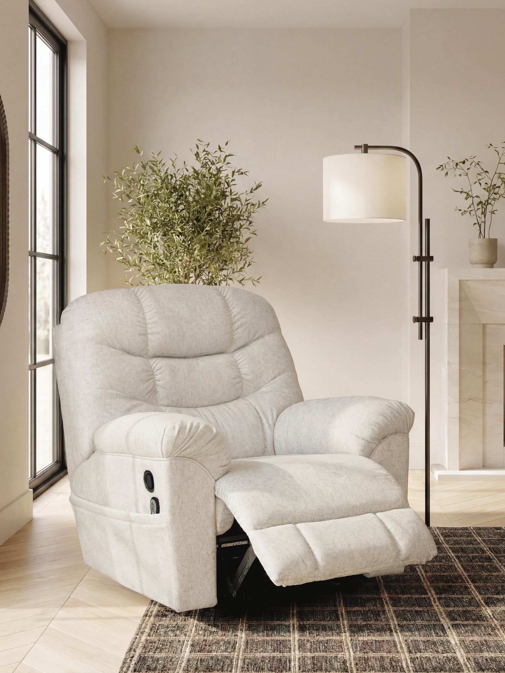 Linenfield Feathered Zero Wall Recliner (Online Special Price)