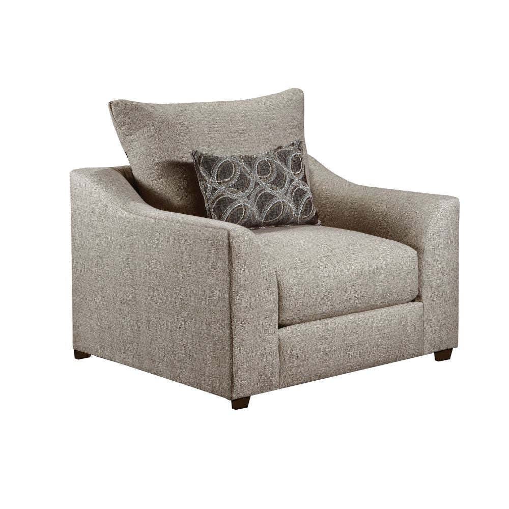 Petillia Sandstone Chair w/ Pillow