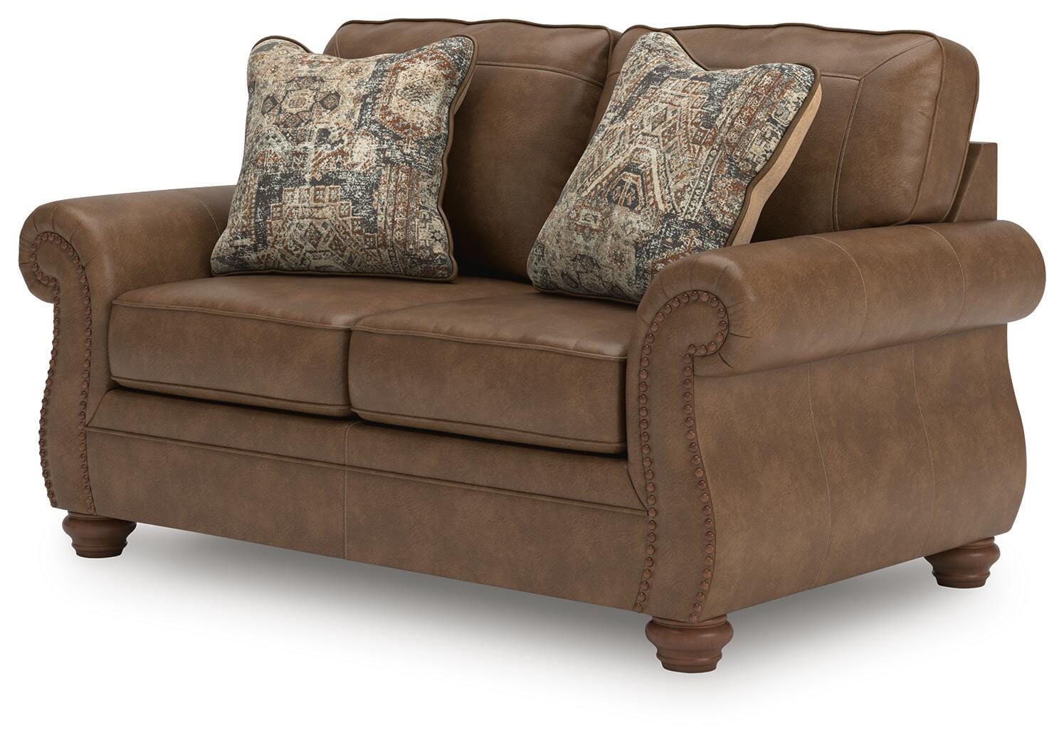 Chasemore Earth Queen Sofa Sleeper and Loveseat