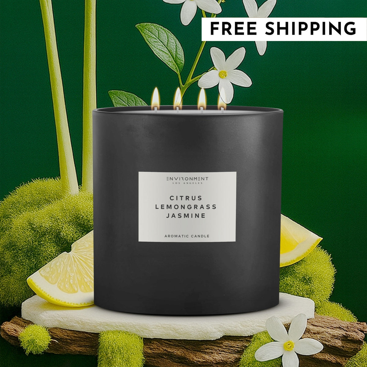 55oz Citrus | Lemongrass | Jasmine Candle (Inspired by W Hotel®) - Ornate Home