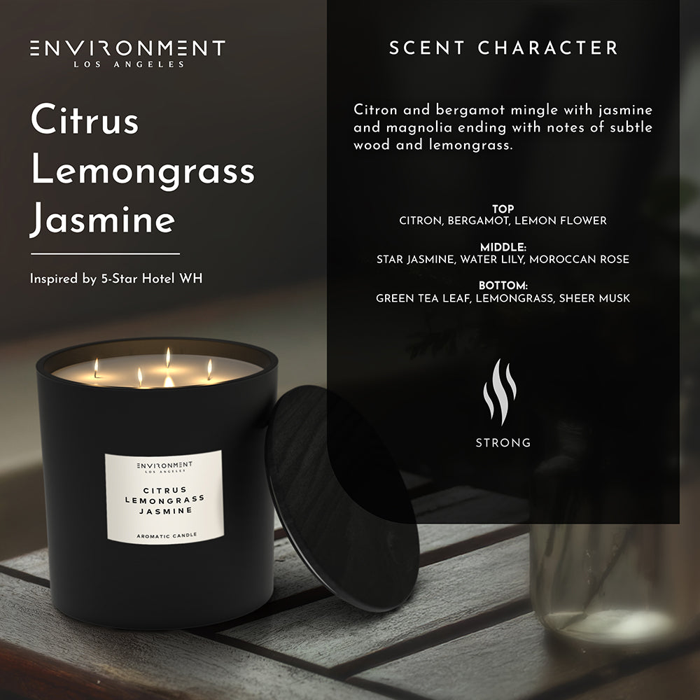 55oz Citrus | Lemongrass | Jasmine Candle (Inspired by W Hotel®) - Ornate Home