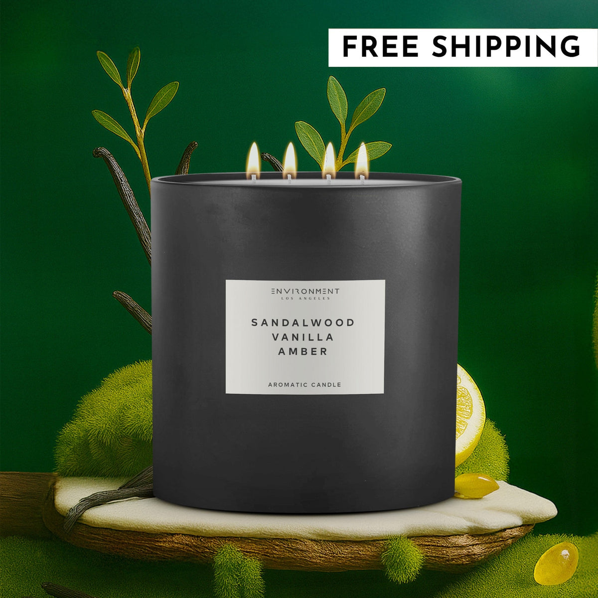 55oz Sandalwood | Vanilla | Amber Candle (Inspired by Hotel Costes®) - Ornate Home