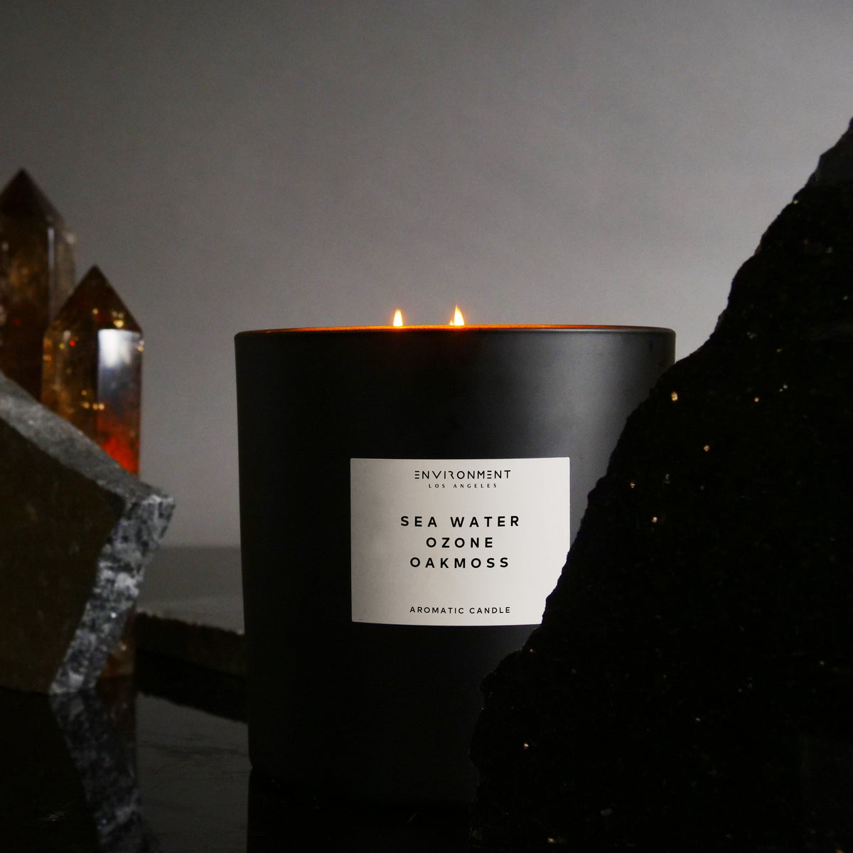 55oz Sea Water | Ozone | Oakmoss Candle (Inspired by Davidoff Cool Water®) - Ornate Home