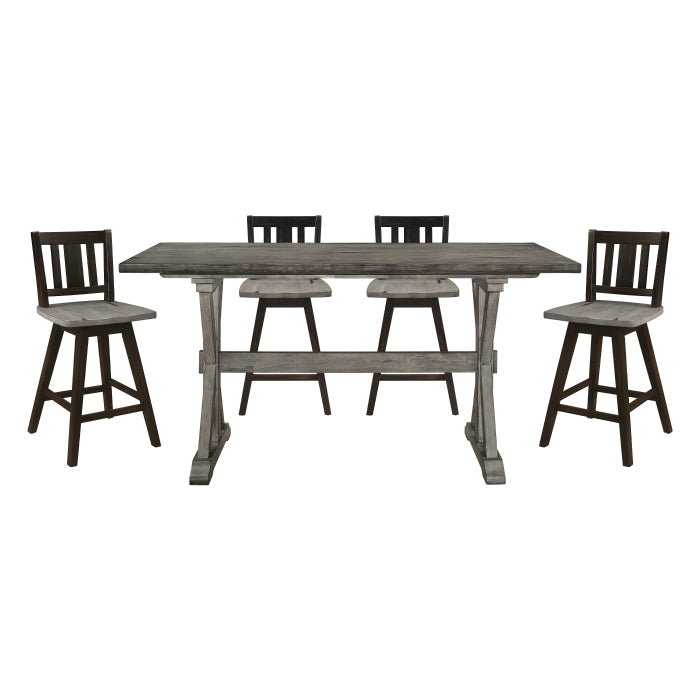 Amsonia Gray 5pc Dining Set