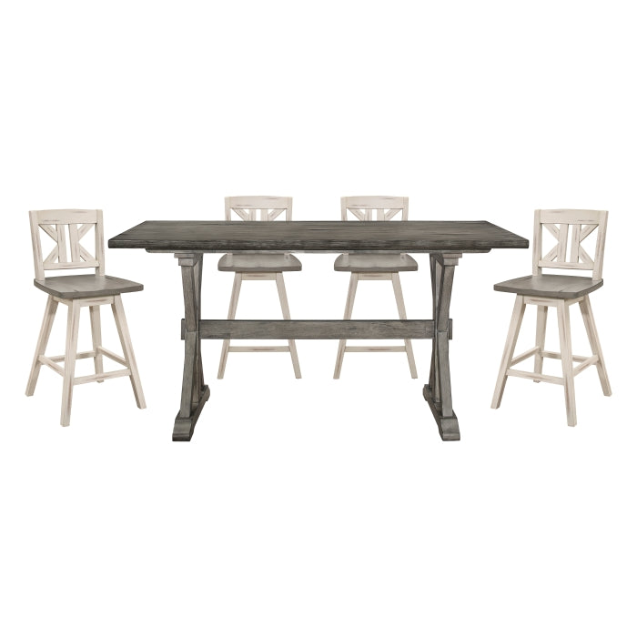 Amsonia Silver 5pc Dining Set