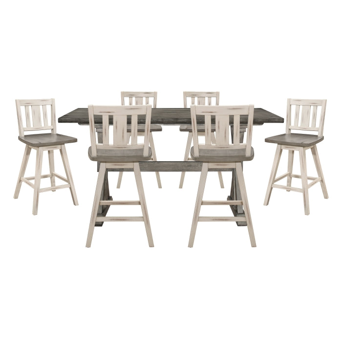 Amsonia Silver 7pc Dining Set