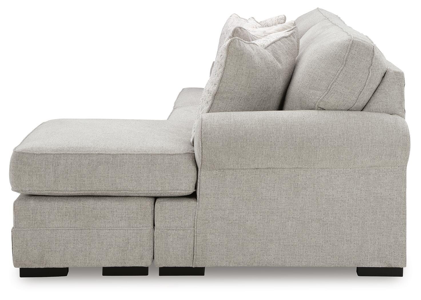 Eastonbridge Shadow Sofa Chaise and Ottoman