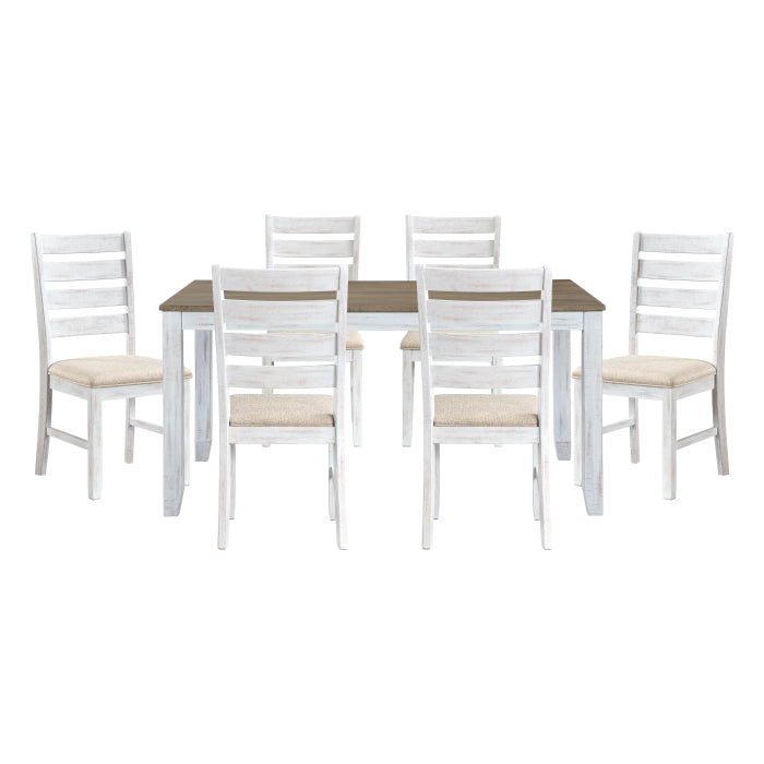 Blair Farm White 7-Piece Pack Dinette Set