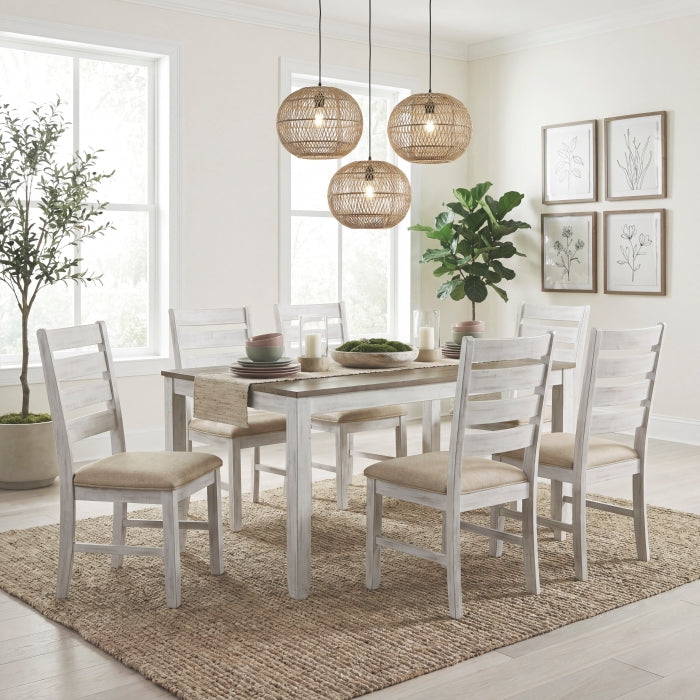 Blair Farm White 7-Piece Pack Dinette Set