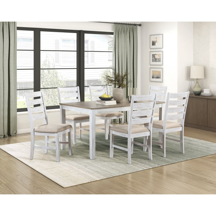 Blair Farm White 7-Piece Pack Dinette Set
