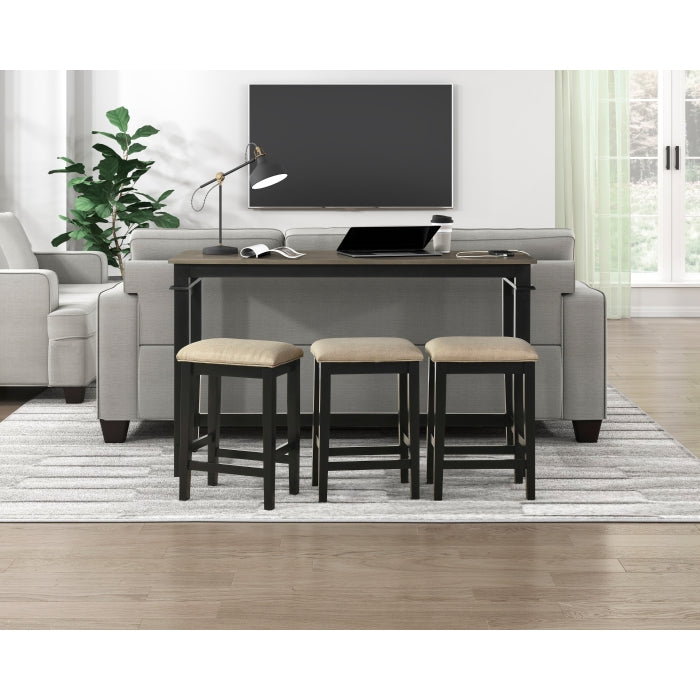 Beacon Black 4-Piece Pack Counter Height Set