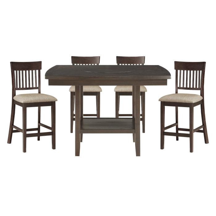 Balin Gray 5pc Dining Set