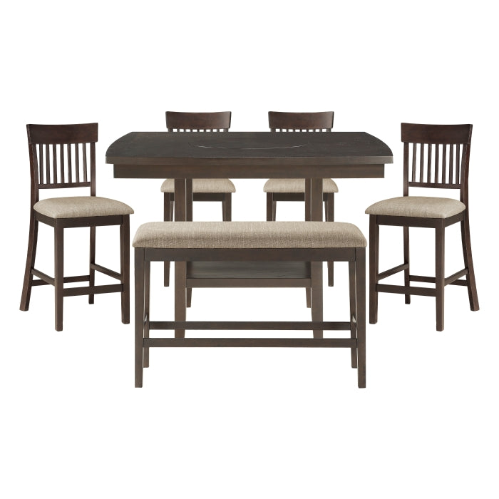 Balin Gray 6pc Dining Set