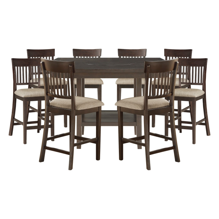 Balin Gray 9pc Dining Set