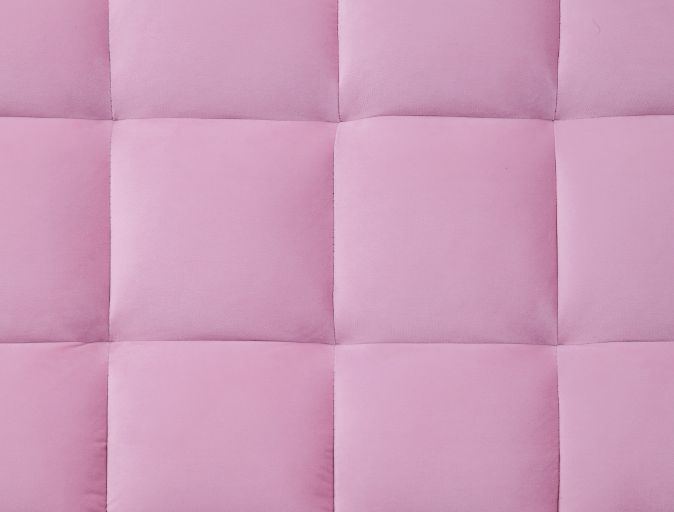 Yolandi Pink/Dark Walnut Adjustable Sofa