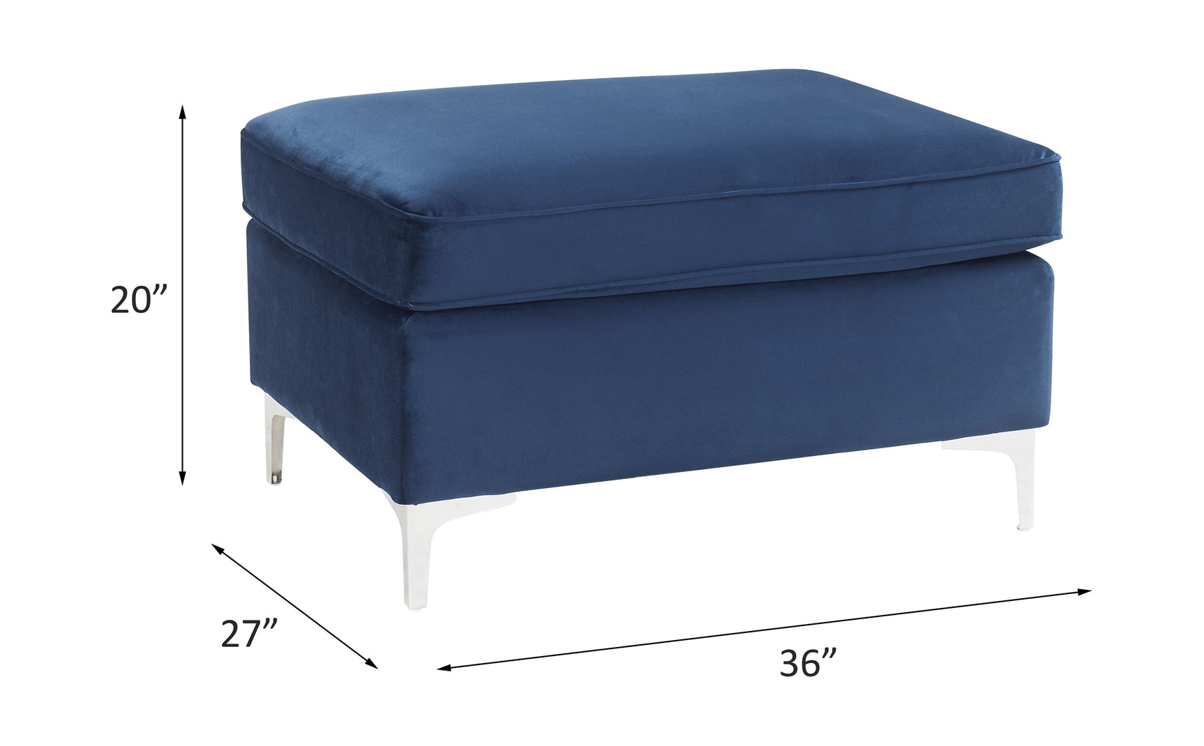Jaszira Blue Modular Ottoman