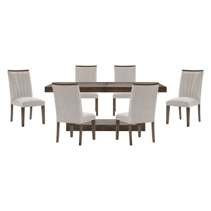 Brookings Silver 7pc Dining Set