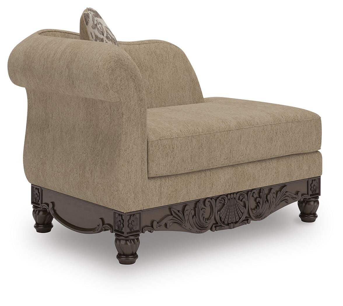 Stanmore Golden Right-Arm Facing Corner Chaise