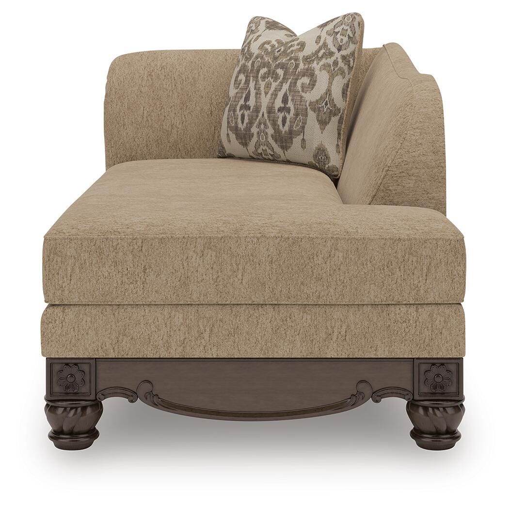 Stanmore Golden Right-Arm Facing Corner Chaise