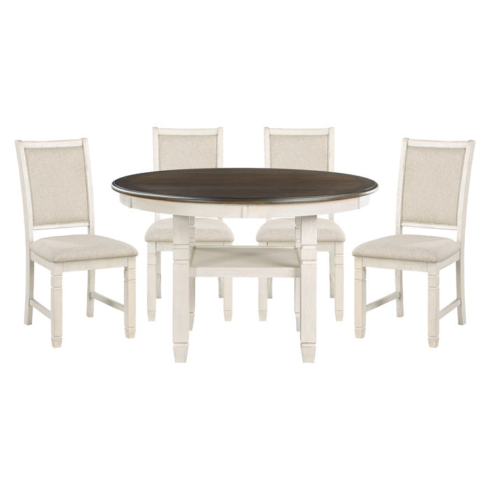 Asher Beige 5pc Dining Set
