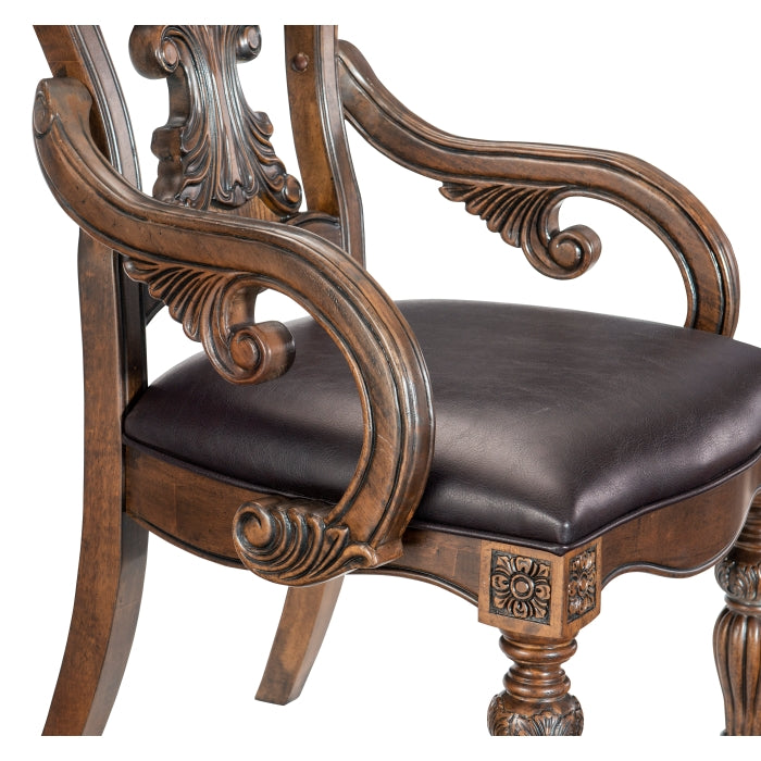 Bergen Brown 7pc Dining Set