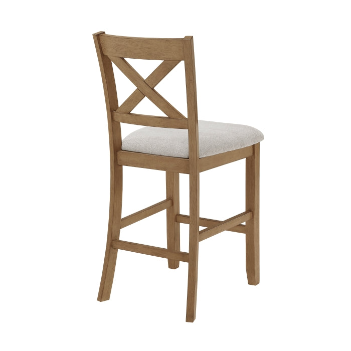 Crossbuck Tan 5-Piece Pack Counter Height Set