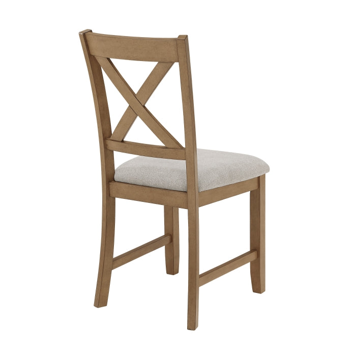 Crossbuck Tan 5-Piece Pack Dinette Set