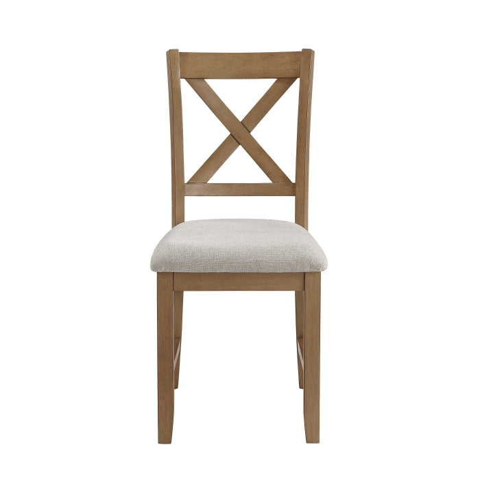 Crossbuck Tan 7-Piece Pack Dinette Set
