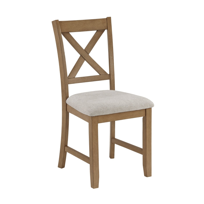 Crossbuck Tan 5-Piece Pack Dinette Set