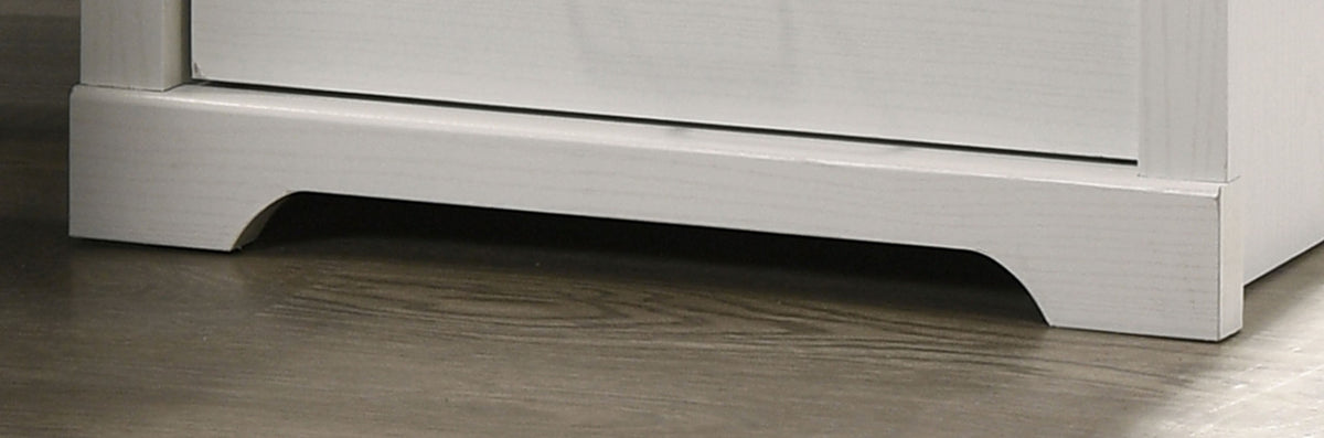 Elara White 22"W 2-Drawer Nightstand