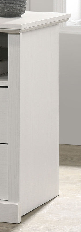 Elara White 22"W 2-Drawer Nightstand