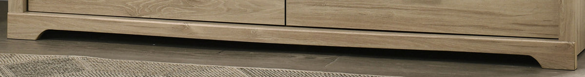 Elara Light Oak 57"W 6-Drawer Dresser