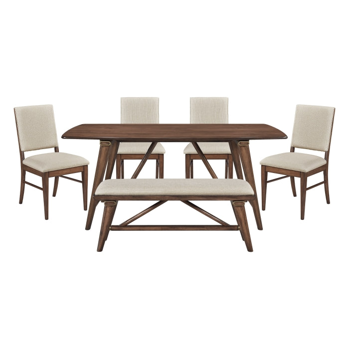Monroe Tan 6pc Dining Set