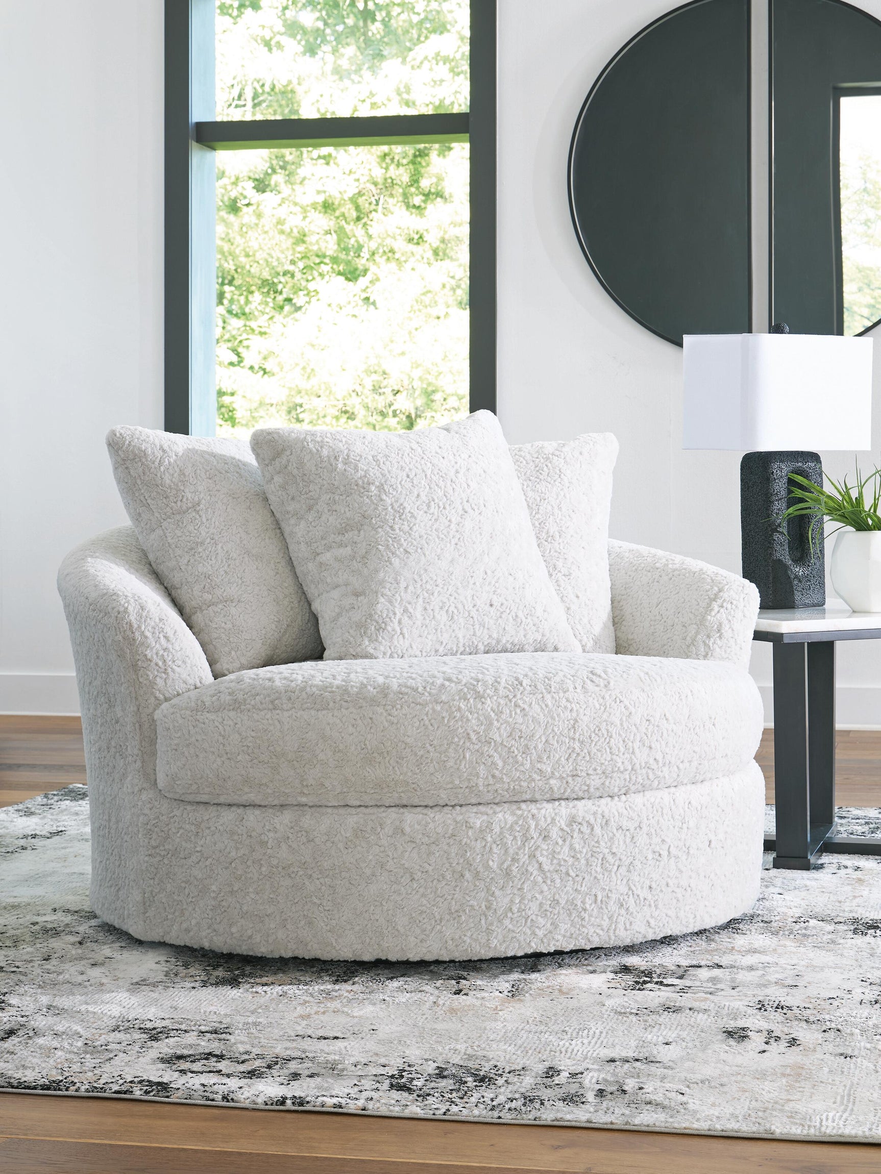 Snodoodle Arctic Oversized Swivel Accent Chair (Online Special Price)