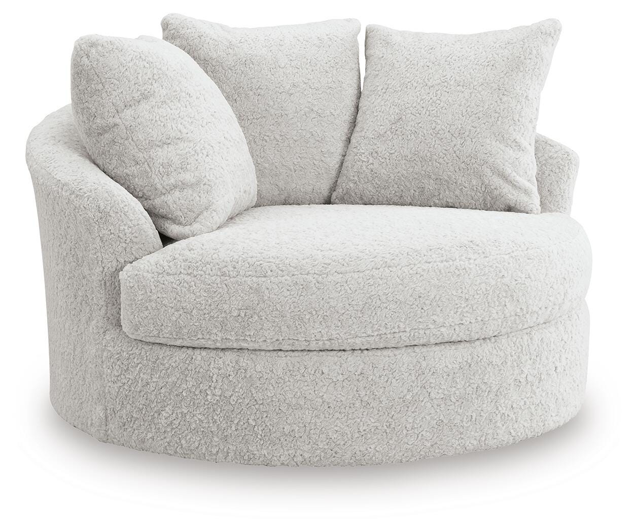 Cuddle Plush Arctic 3-Piece Sectional, Chair and Ottoman (Online Special Price)