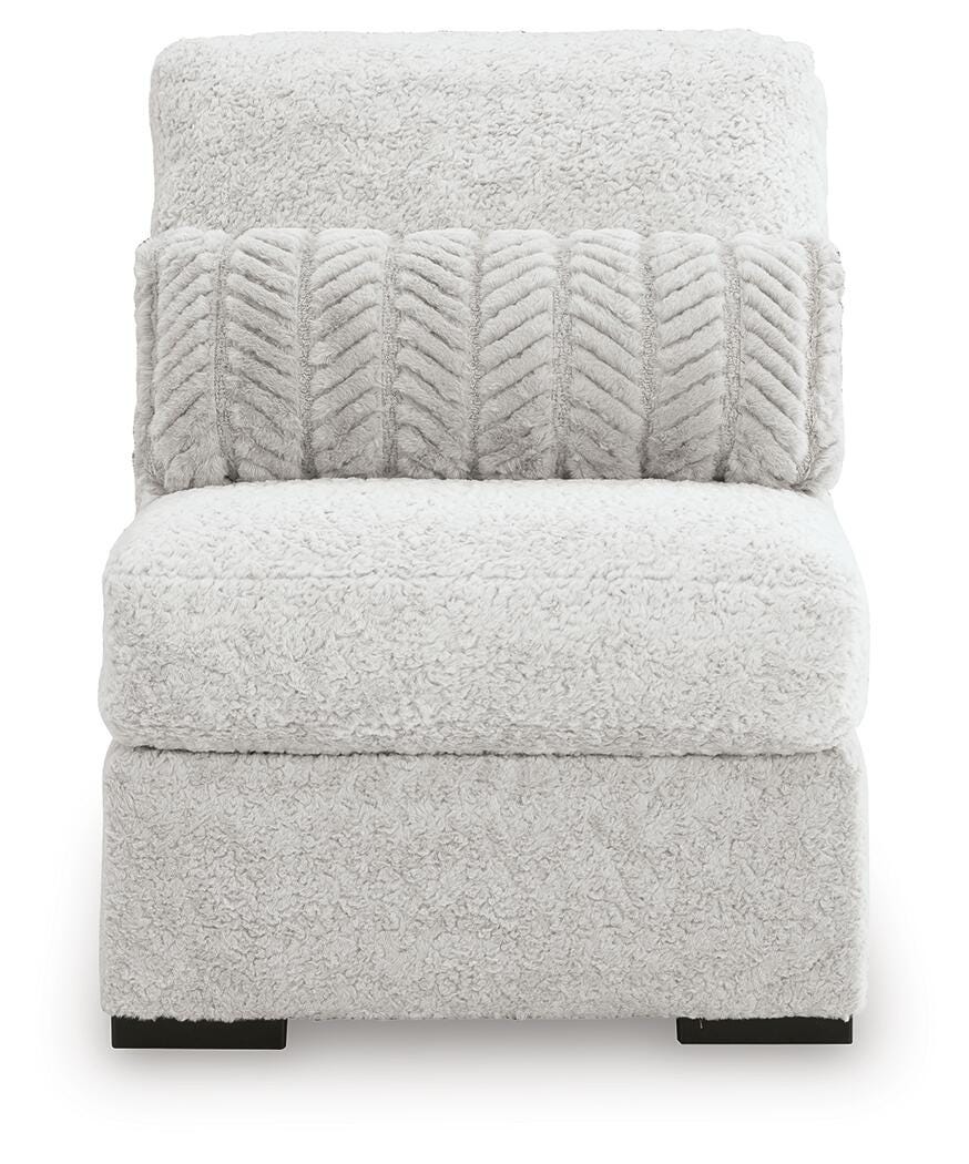 Cuddle Plush Arctic 3-Piece Sectional, Chair and Ottoman (Online Special Price)