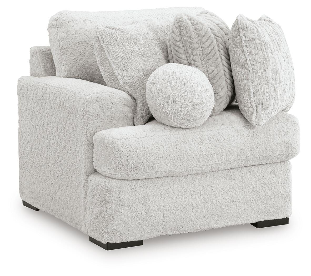 Cuddle Plush Arctic 3-Piece Sectional, Chair and Ottoman (Online Special Price)